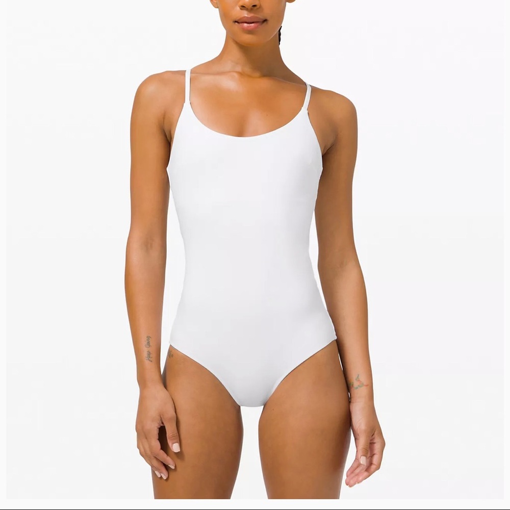 Salt-laced one-piece Lululemon swimsuit